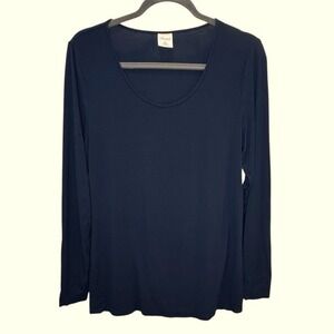 Soma Women's Navy Long Sleeve‎ Night Tee Size XS